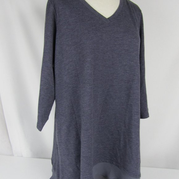 LOGO Lounge Blue Plus 2X Tunic Top Pockets - Picture 4 of 13